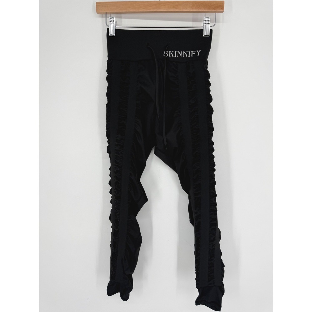 Skinnify Womens Black Resistance 4 Band High Waisted Leggings Athletic Pants‎ M